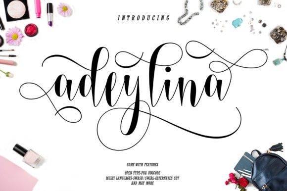 Adeylina: A Script Handwritten Font for Elegant Branding