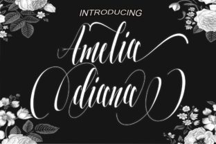 Amelia Diana: The Elegant Script Font for Crafters