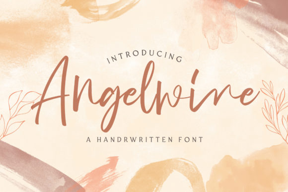 Angelwine: A Handwritten Script Font for Makers