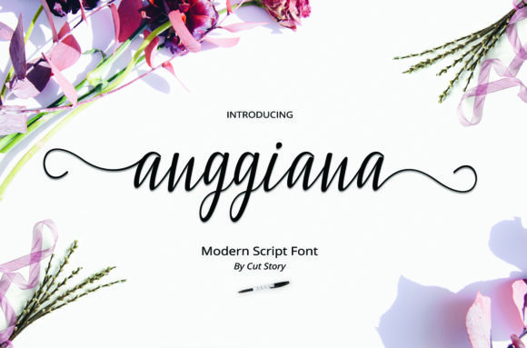 Anggiana: A Sweet Script Font for Small Business Branding