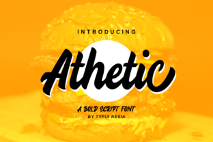 Athetic: A Bold Script Font for Modern Editorial Design