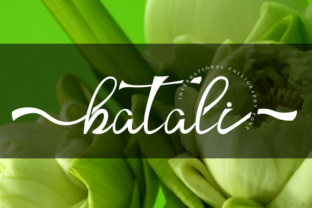 Batali Font: Romantic Script for Handmade Brands