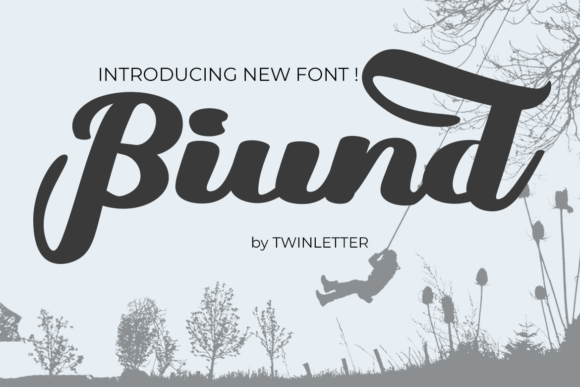 Biund Script Font for Handmade Branding