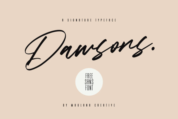 Dawsons: Authentic Script Handwritten Fonts for Web Design