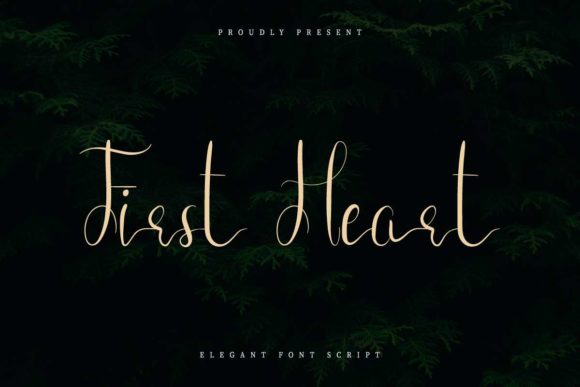 First Heart Font: Elegant Script for Handmade Brands