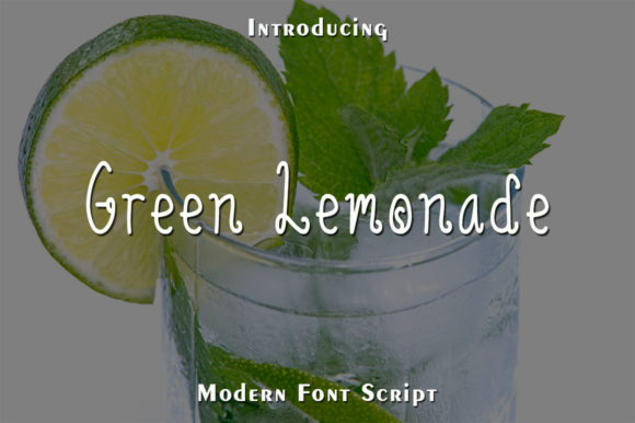 Green Lemonade Font for Elegant Campaigns