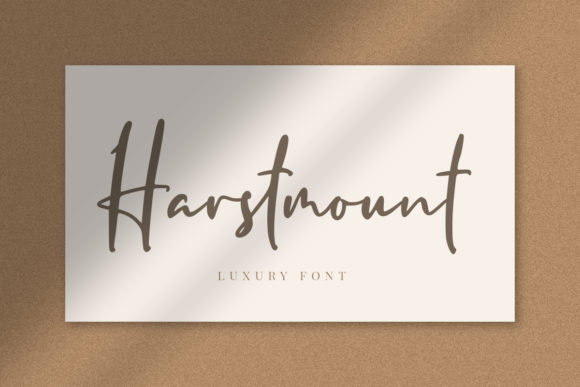 Harstmount: A Premium Script Font for Web Design