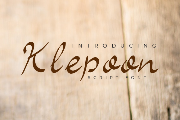 Klepoon: An Elegant Script Font for Modern Branding