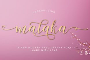 Malaka: A Modern Script Font for Makers