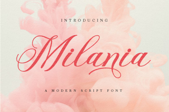Milania: A Soft Script Typeface for Digital Design