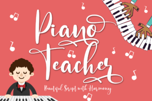 Piano Teacher: The Perfect Hand-Lettered Font for Crafters