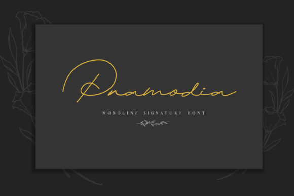 Pramodia: Elegant Monoline Script Font for Web