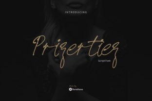 Prizertiez: A Script Handwritten Font for Editorial Design