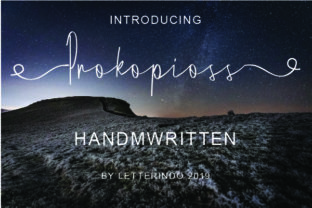 Prokopioss: The Authentic Script Font for Crafters