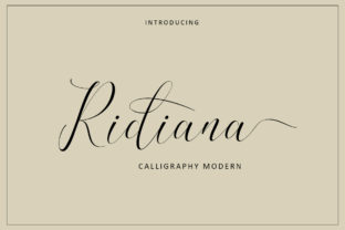 Ridiana: A Premium Script Font for Makers