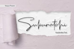 Sukuratchi: Minimalist Script Typeface for Modern Brands