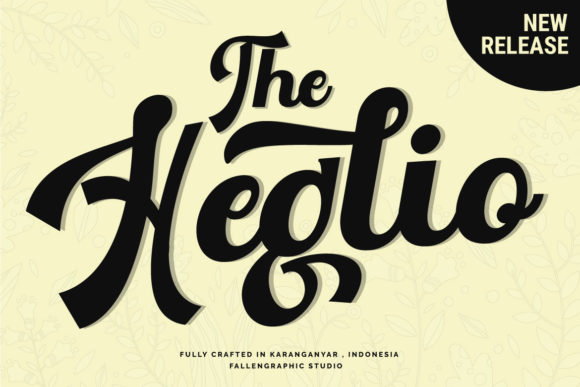 The Heglio: An Elegant Script Font for Editorial Design