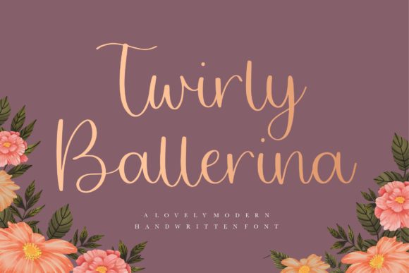 Twirly Ballerina Font for Elegant Branding