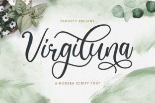 Virgiluna: A Soft Script Typeface for Editorial Design