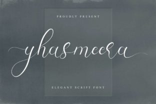 Yhasmeera: A Delicate Script Font for Makers