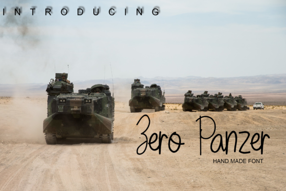 Zero Panzer Typeface for Playful Branding